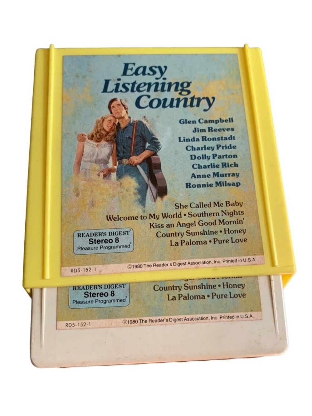 Easy Listening Country 8-Track 3 Tape Collection Plastic Case